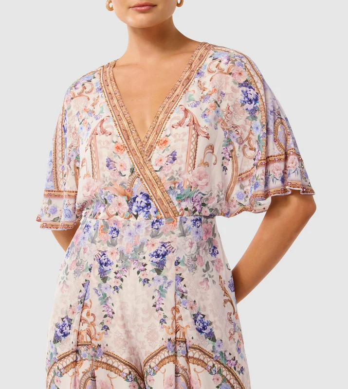 forever new  CLAUDETTE Printed Flared Jumpsuit for Women | Best Price UAE